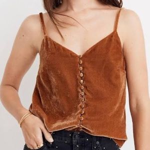 Madewell Size 4 Velvet Cami